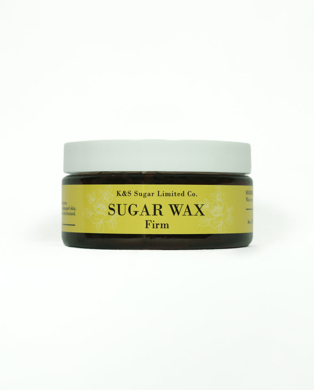 Natural firm sugar wax 8oz jar by K&S Sugar – clean beauty hair removal