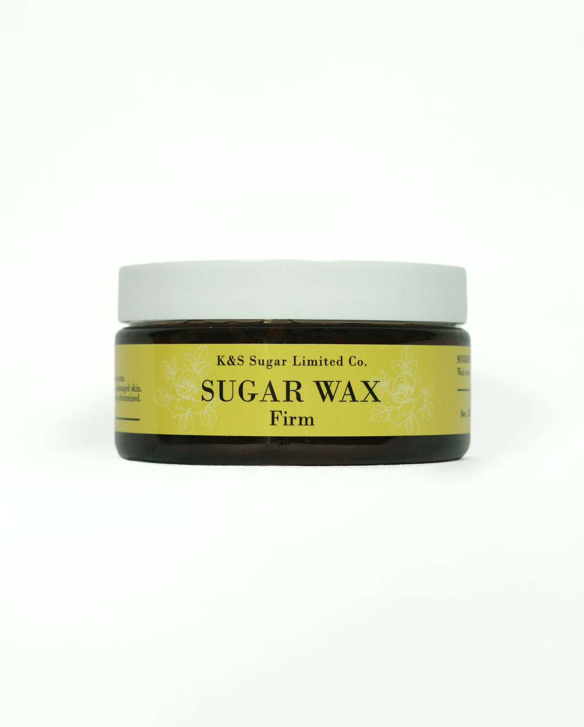 Natural firm sugar wax 8oz jar by K&S Sugar – clean beauty hair removal