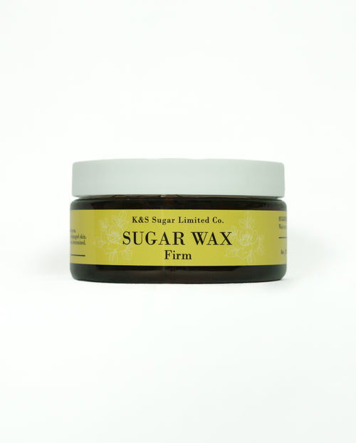 Natural firm sugar wax 8oz jar by K&S Sugar – clean beauty hair removal